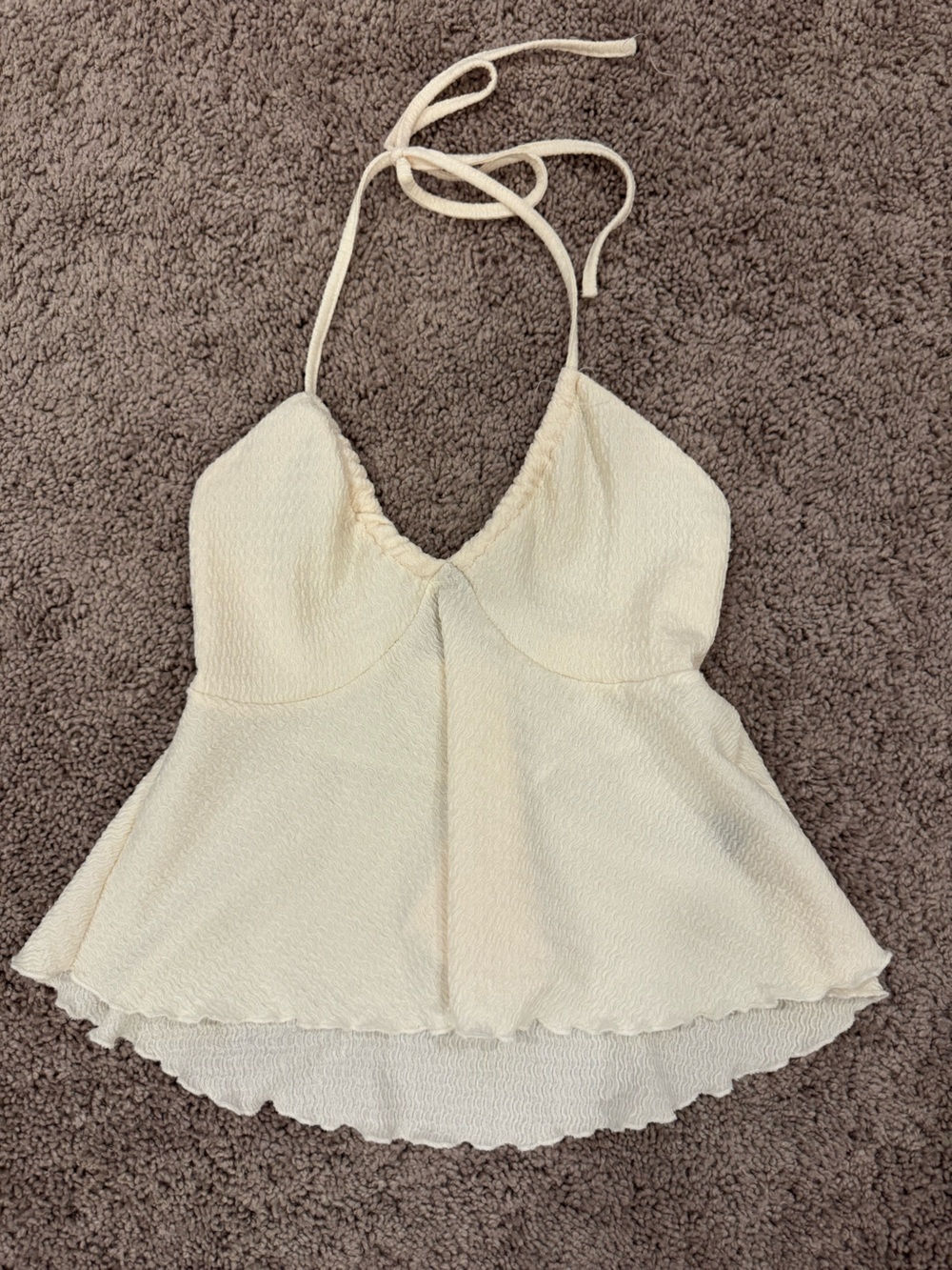 Yellow halter top